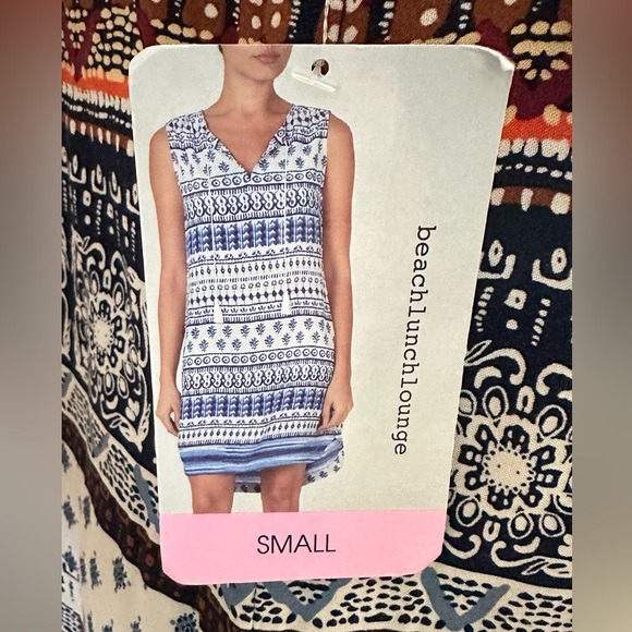 NWT Beach Lunch Lounge Sleeveless Batik Dress Multicolor Size S - Picture 3 of 5